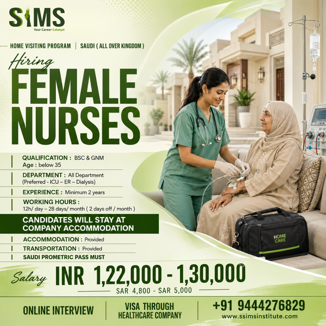 Female Nurses – Home Visiting Program | Saudi Arabia